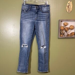 Buckle Black Mom Jean Classic Blue Distressed Women's Jeans size 27 waist